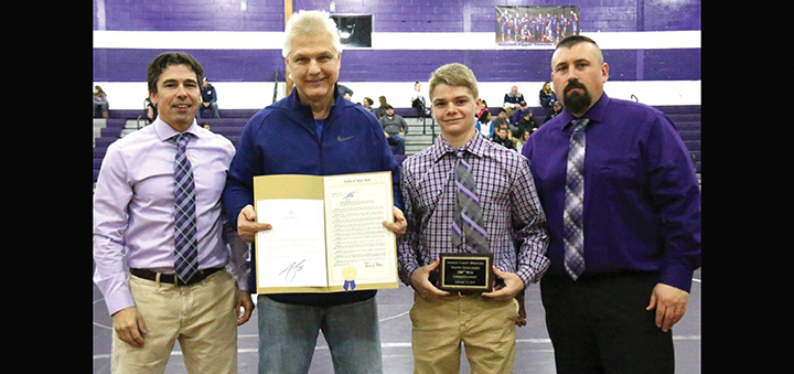 Dante Geislinger Presented With Two Awards